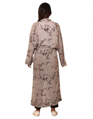 Long Printed Kimono